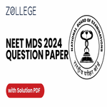 NEET MDS 2024 Question Paper with Solutions